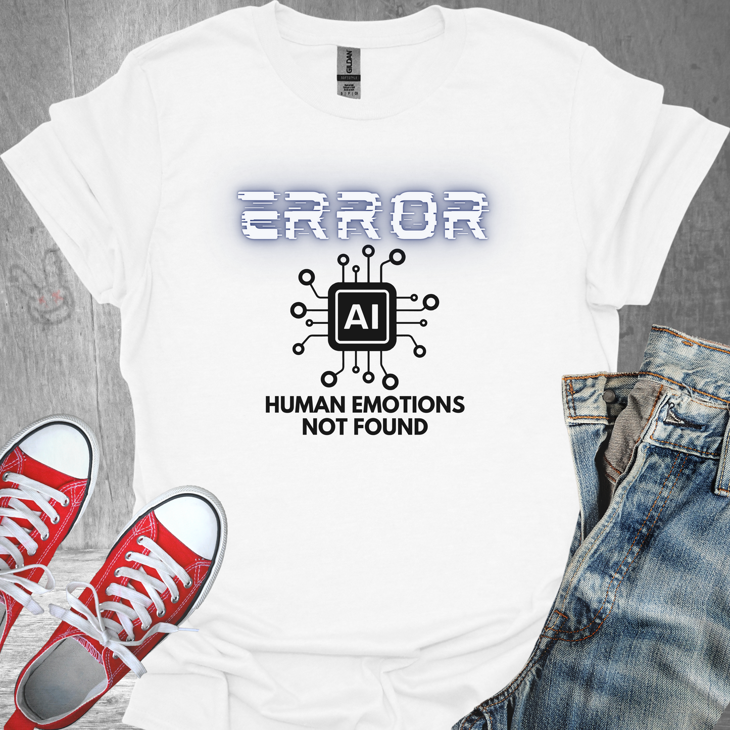 Error Human emotions not found - Unisex Jersey Short Sleeve Tee