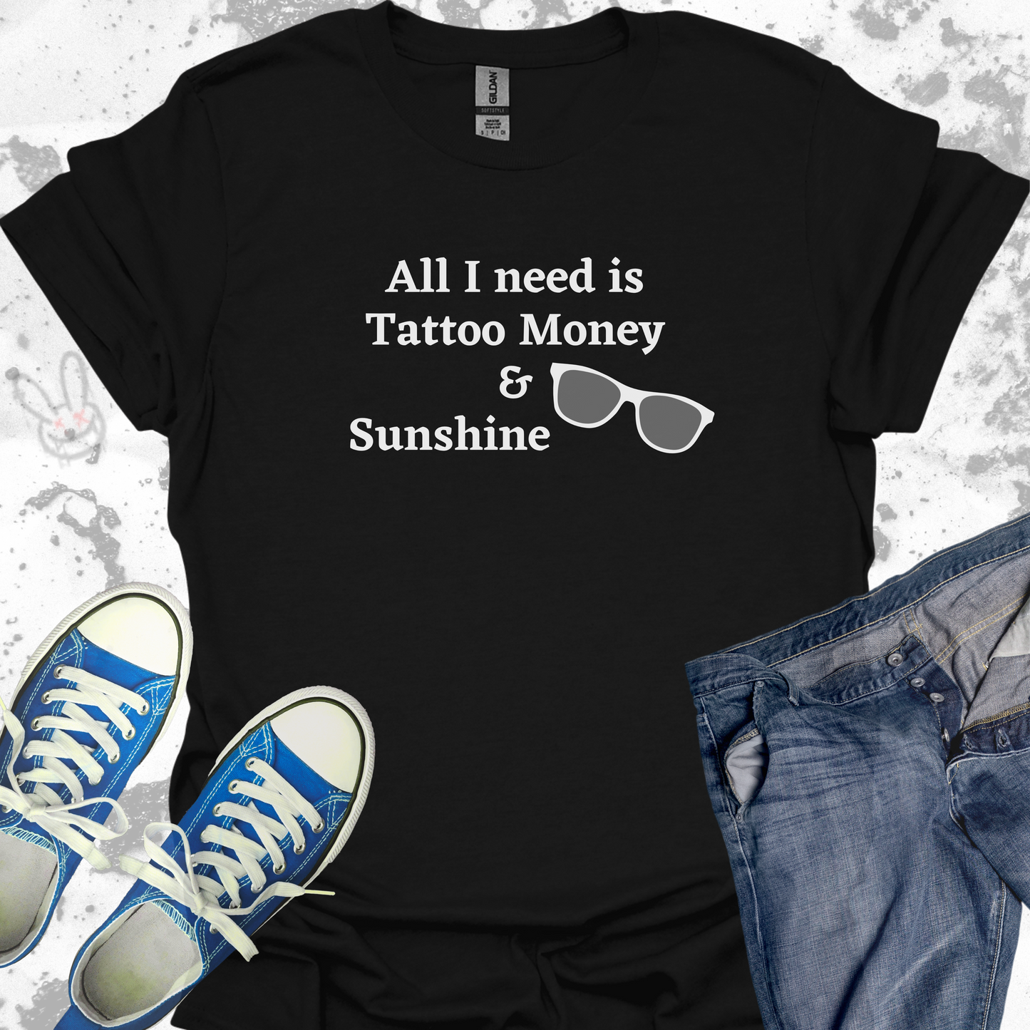 Tattoo money and Sunshine - Unisex Jersey Short Sleeve Tee