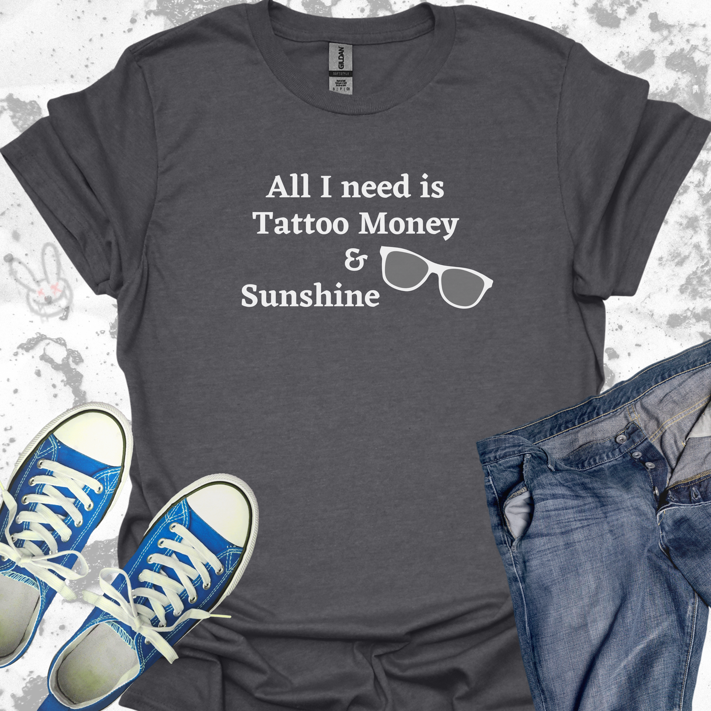 Tattoo money and Sunshine - Unisex Jersey Short Sleeve Tee