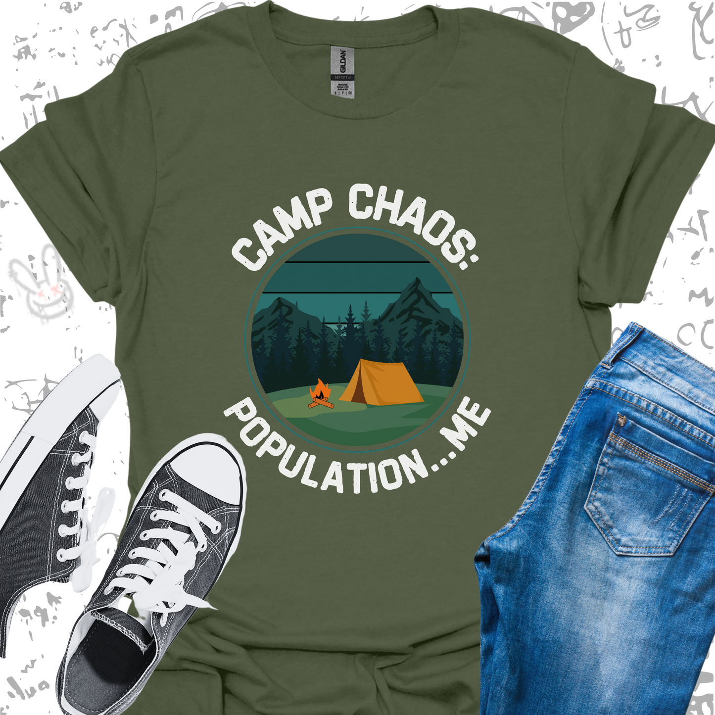 Camp Chaos: Population...ME - Unisex Jersey Short Sleeve Tee