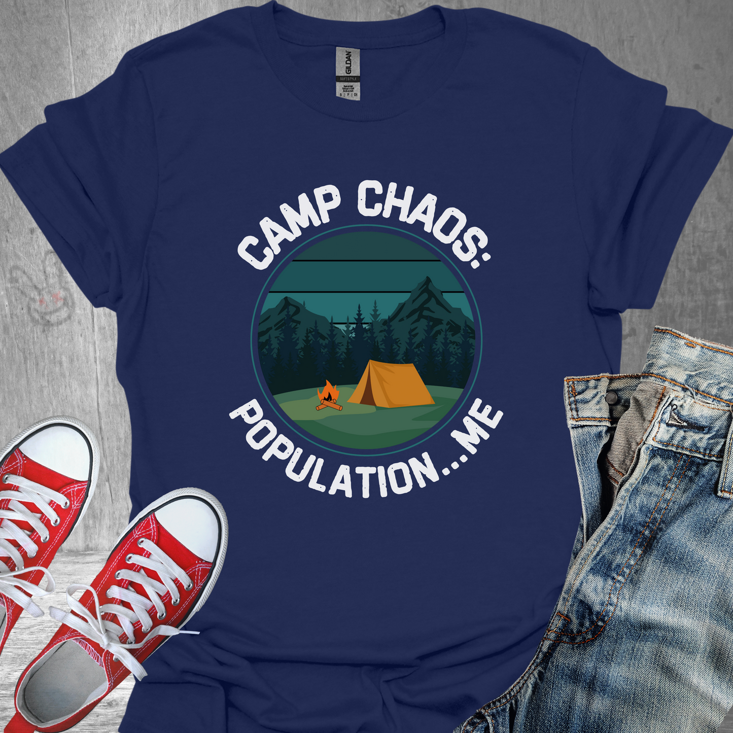 Camp Chaos: Population...ME - Unisex Jersey Short Sleeve Tee