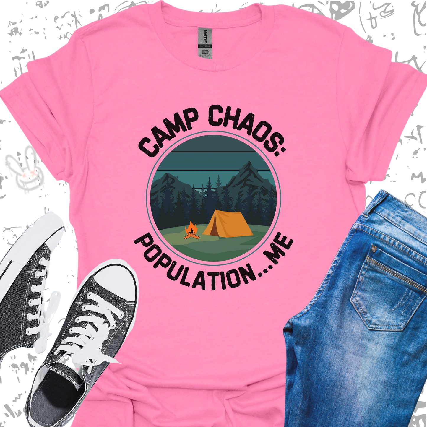 Camp Chaos: Population...ME - Unisex Jersey Short Sleeve Tee