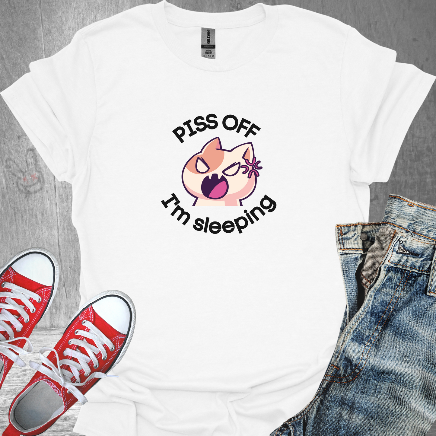 Piss Off I'm Sleeping- Unisex Jersey Short Sleeve Tee