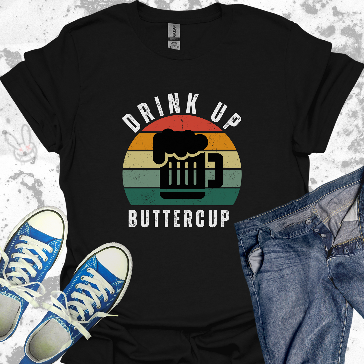 Drink Up Buttercup-Beer- Unisex Jersey Short Sleeve Tee