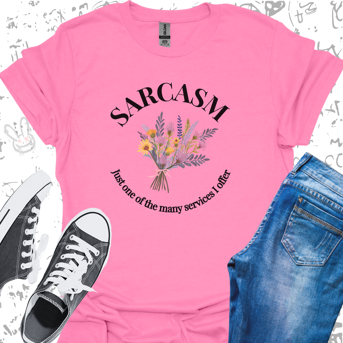 Sarcasm: Just one of the many services I offer - Unisex Jersey Short Sleeve Tee