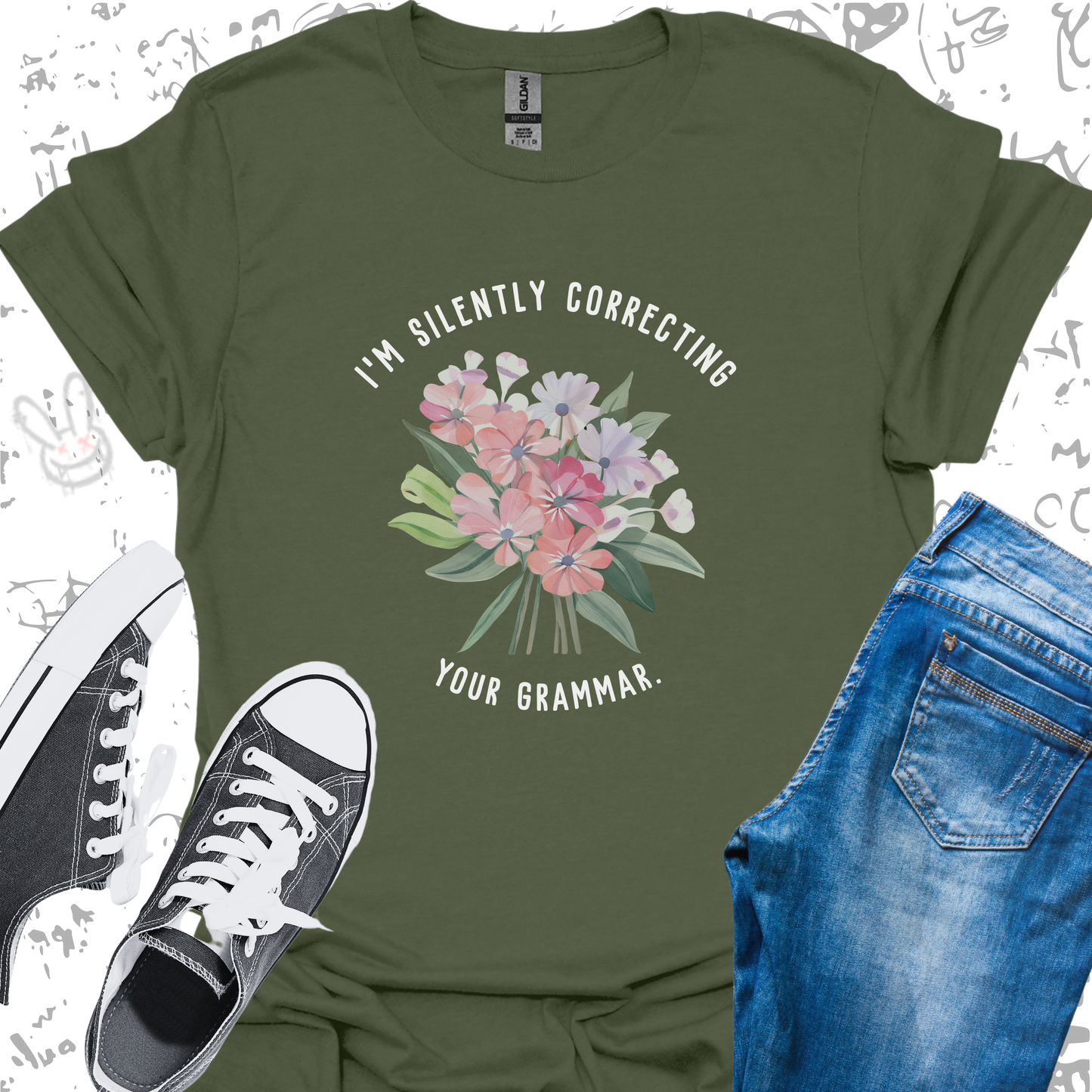 I'm Silently Correcting Your Grammar - Unisex Jersey Short Sleeve Tee