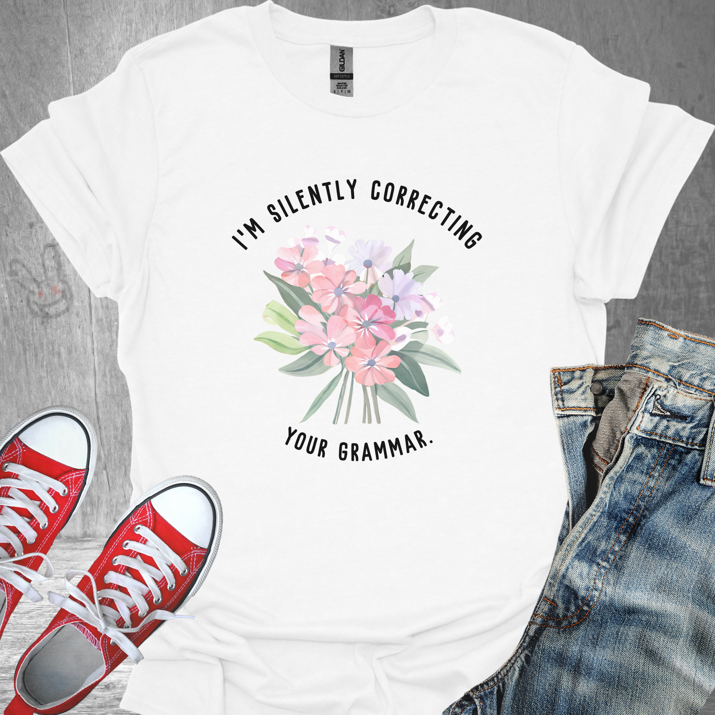 I'm Silently Correcting Your Grammar - Unisex Jersey Short Sleeve Tee