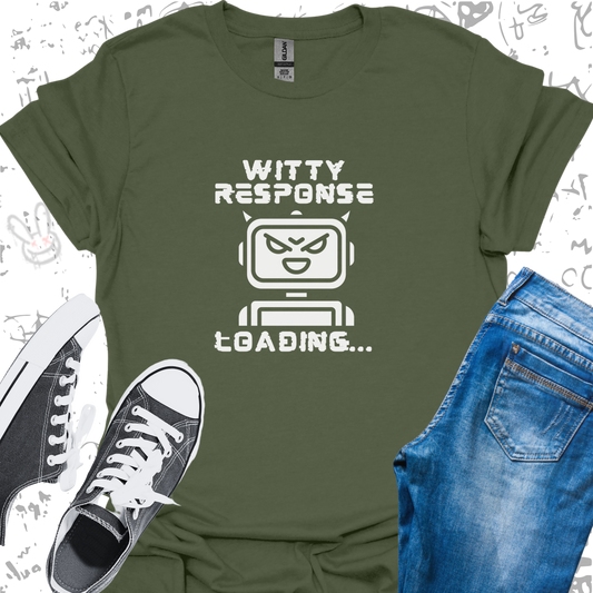 Witty Response Robot- Unisex Jersey Short Sleeve Tee