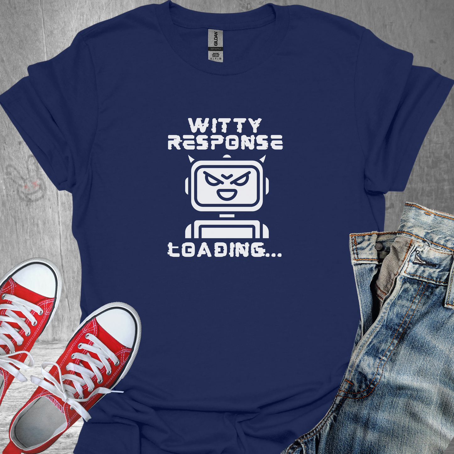 Witty Response Robot- Unisex Jersey Short Sleeve Tee