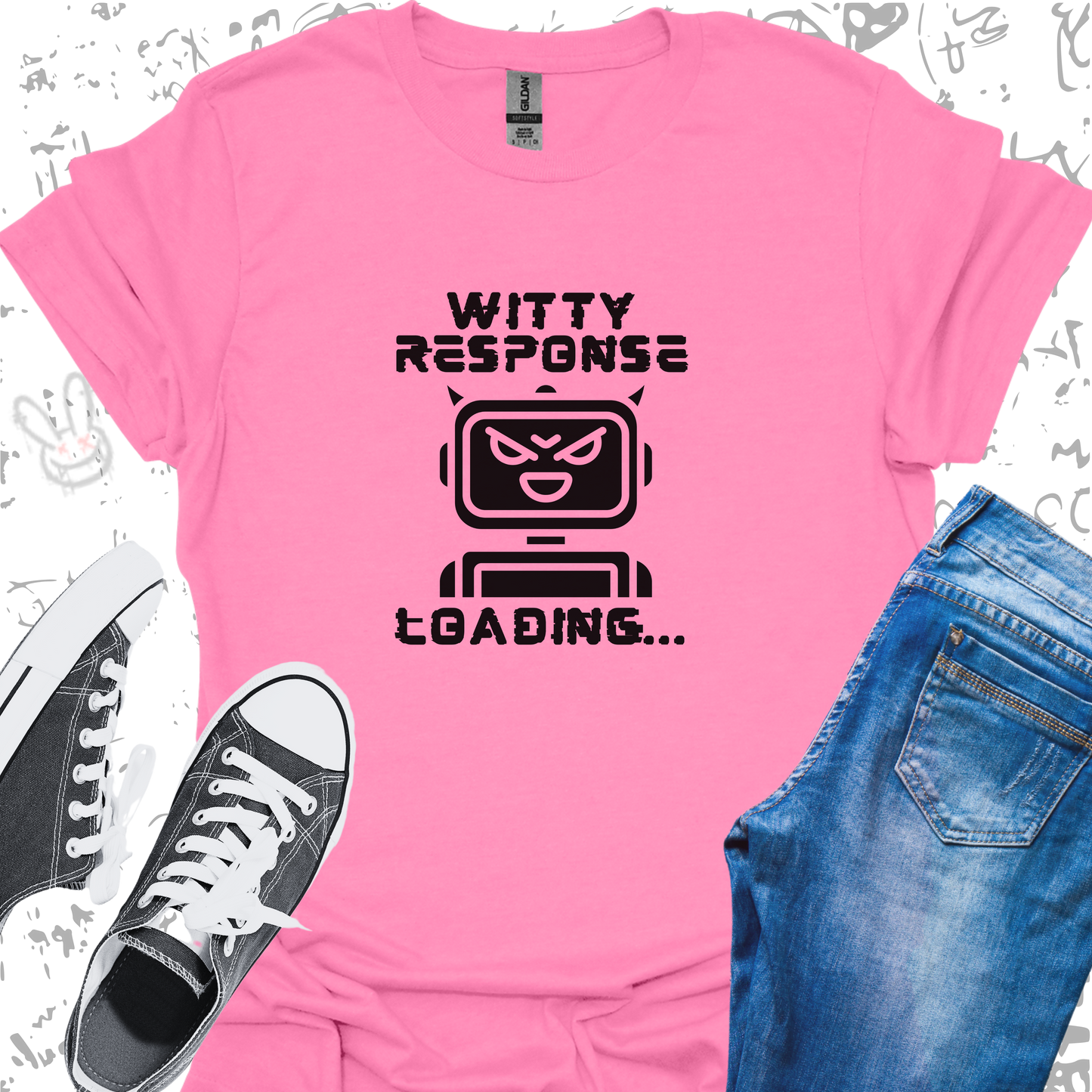 Witty Response Robot- Unisex Jersey Short Sleeve Tee