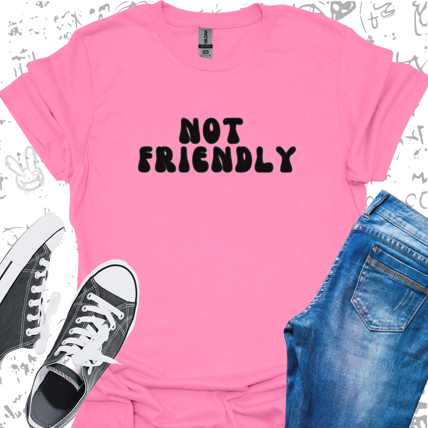 Not Friendly - Unisex Jersey Short Sleeve Tee