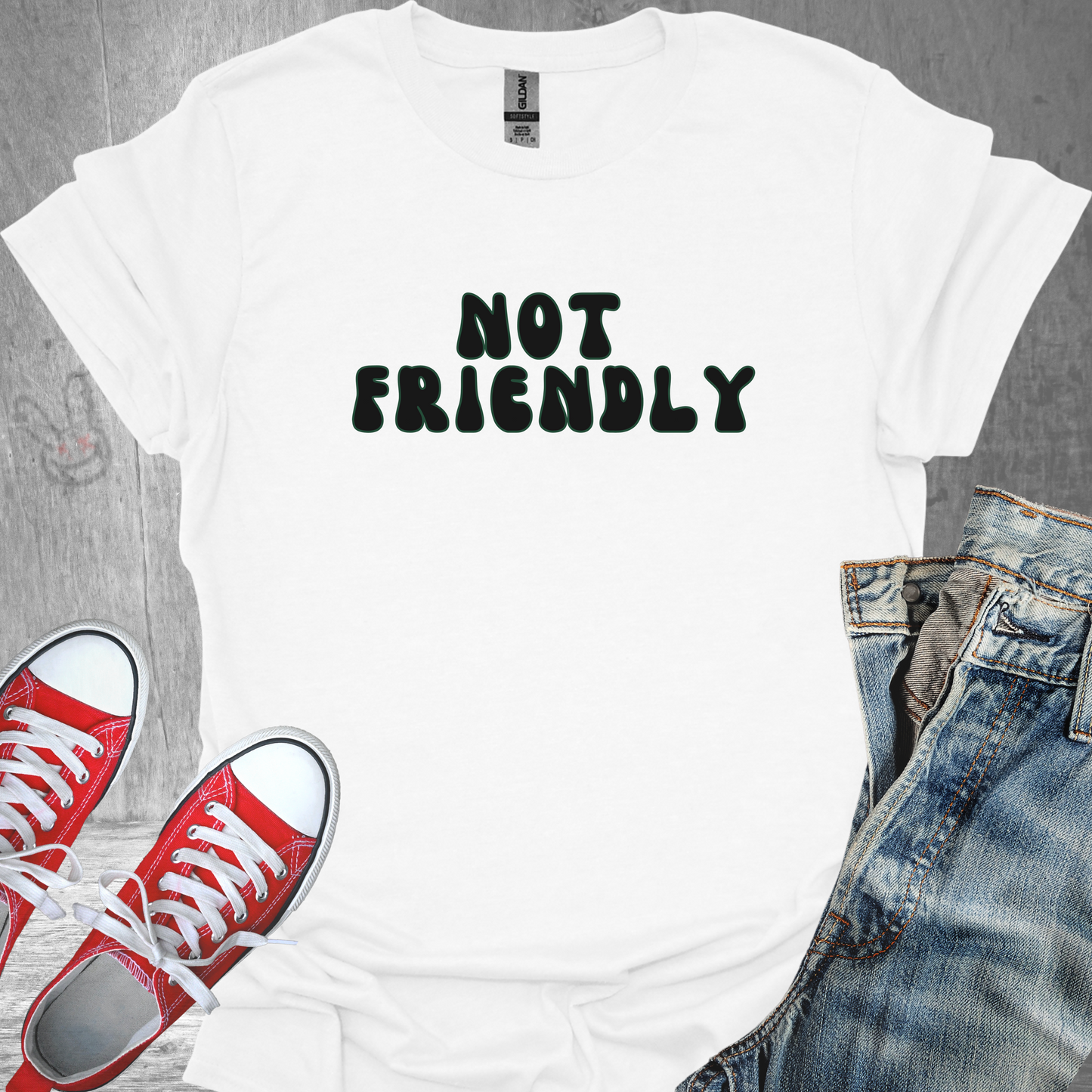 Not Friendly - Unisex Jersey Short Sleeve Tee