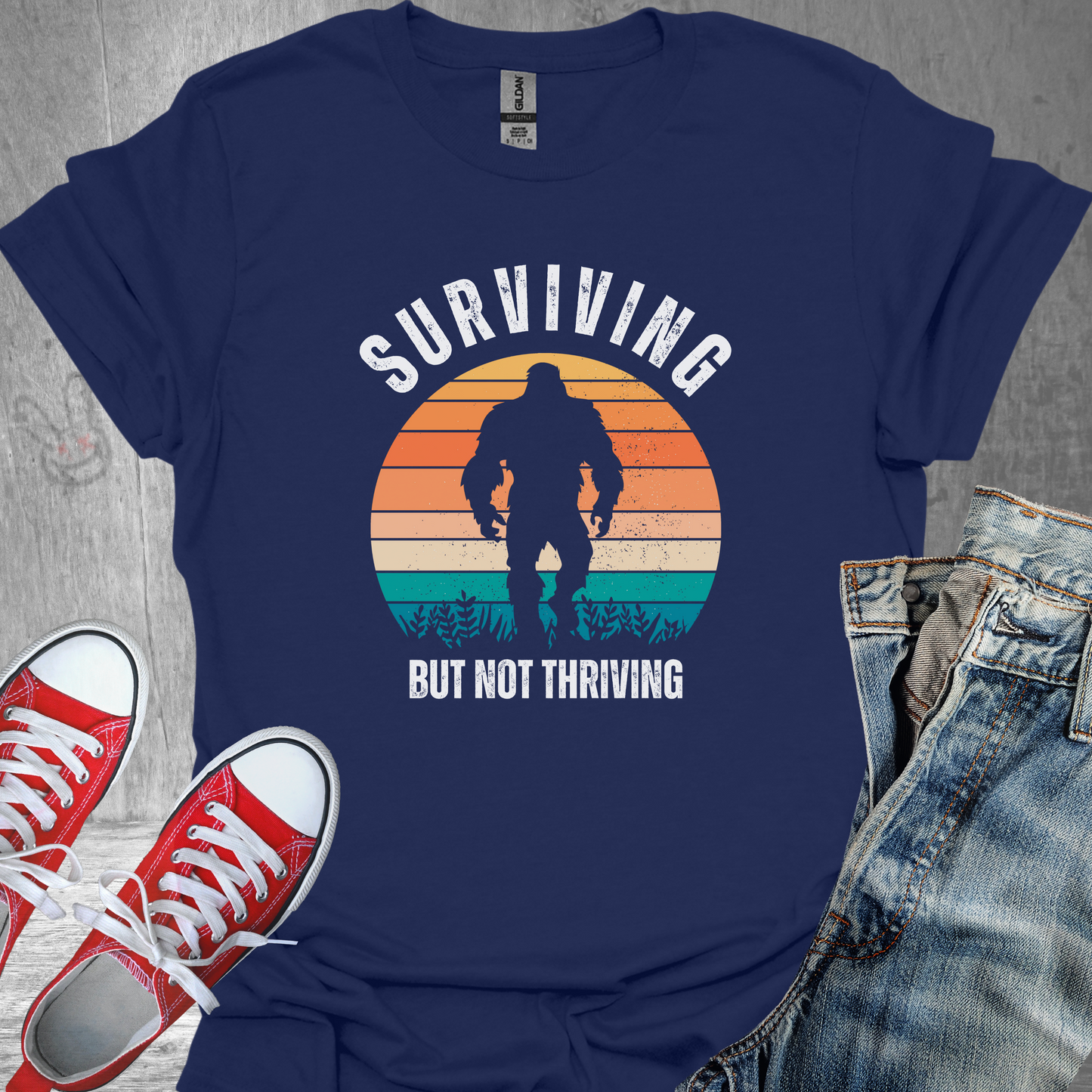 Surviving But Not Thriving - Unisex Jersey Short Sleeve Tee