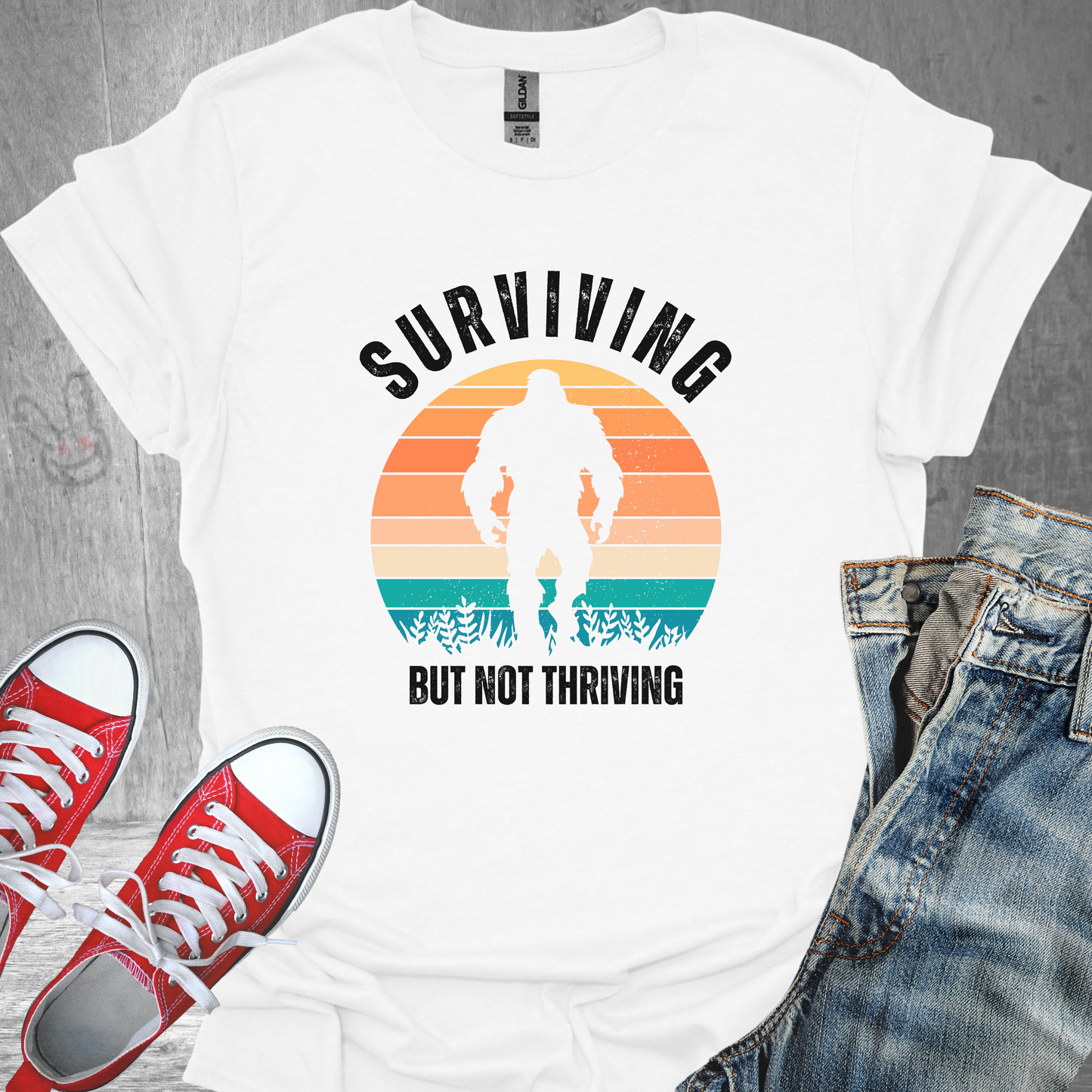 Surviving But Not Thriving - Unisex Jersey Short Sleeve Tee