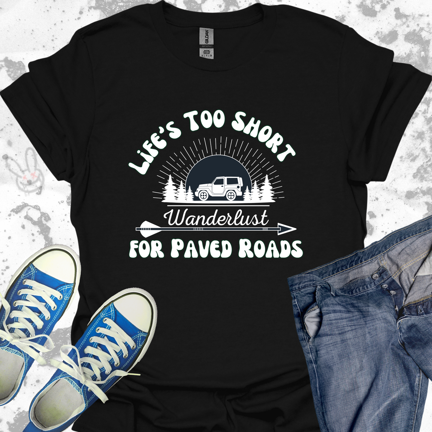 Life's Too Short for Paved Roads- Unisex Jersey Short Sleeve Tee