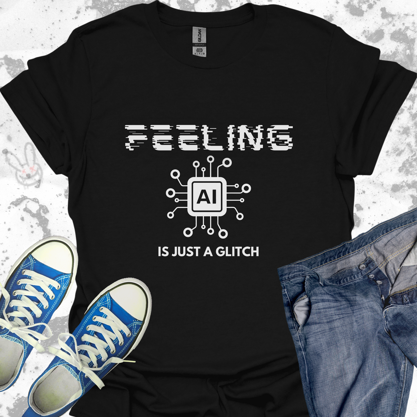 Feeling is Just a Glitch  - Unisex Jersey Short Sleeve Tee