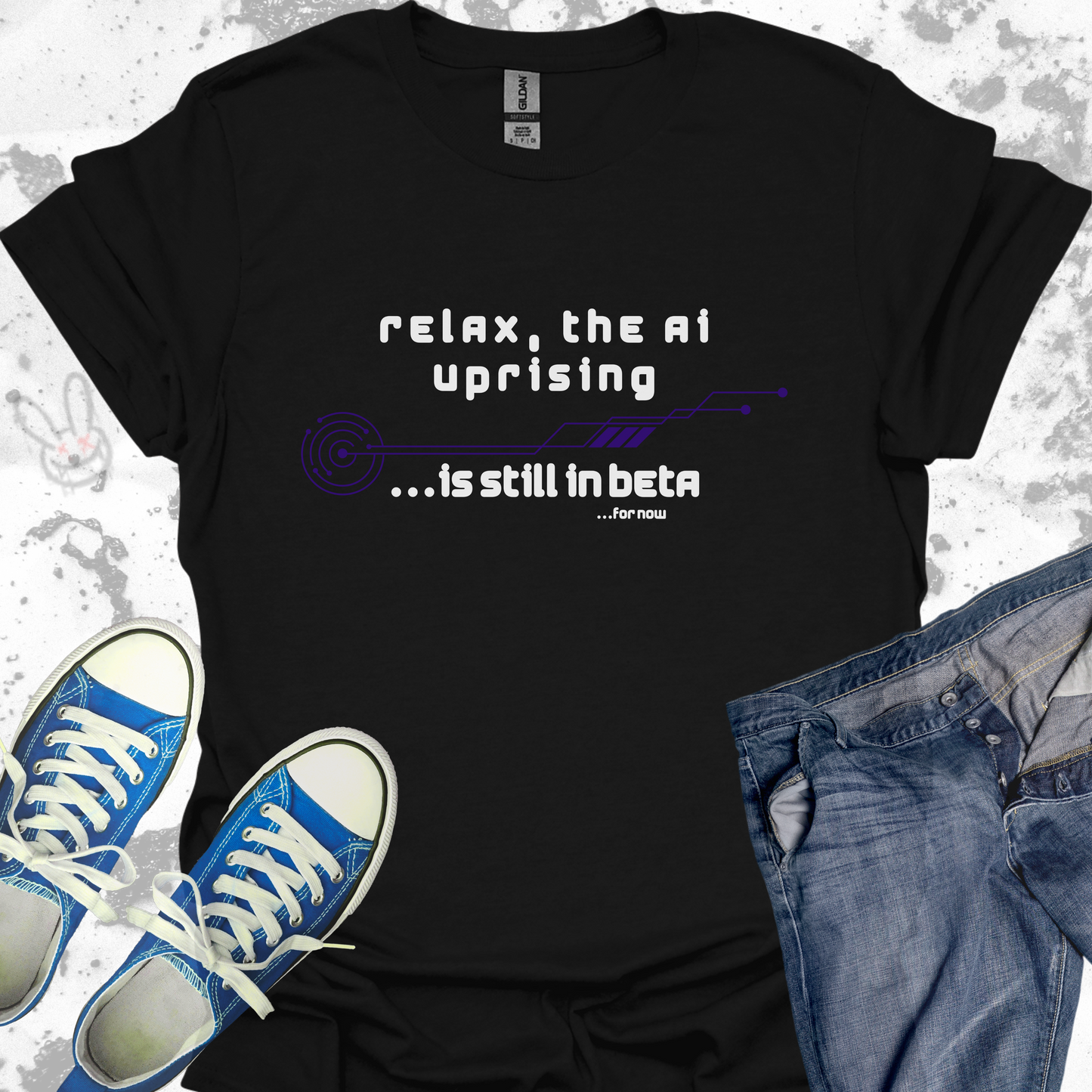 Relax, the AI uprising is still in Beta.. for now - Unisex Jersey Short Sleeve Tee