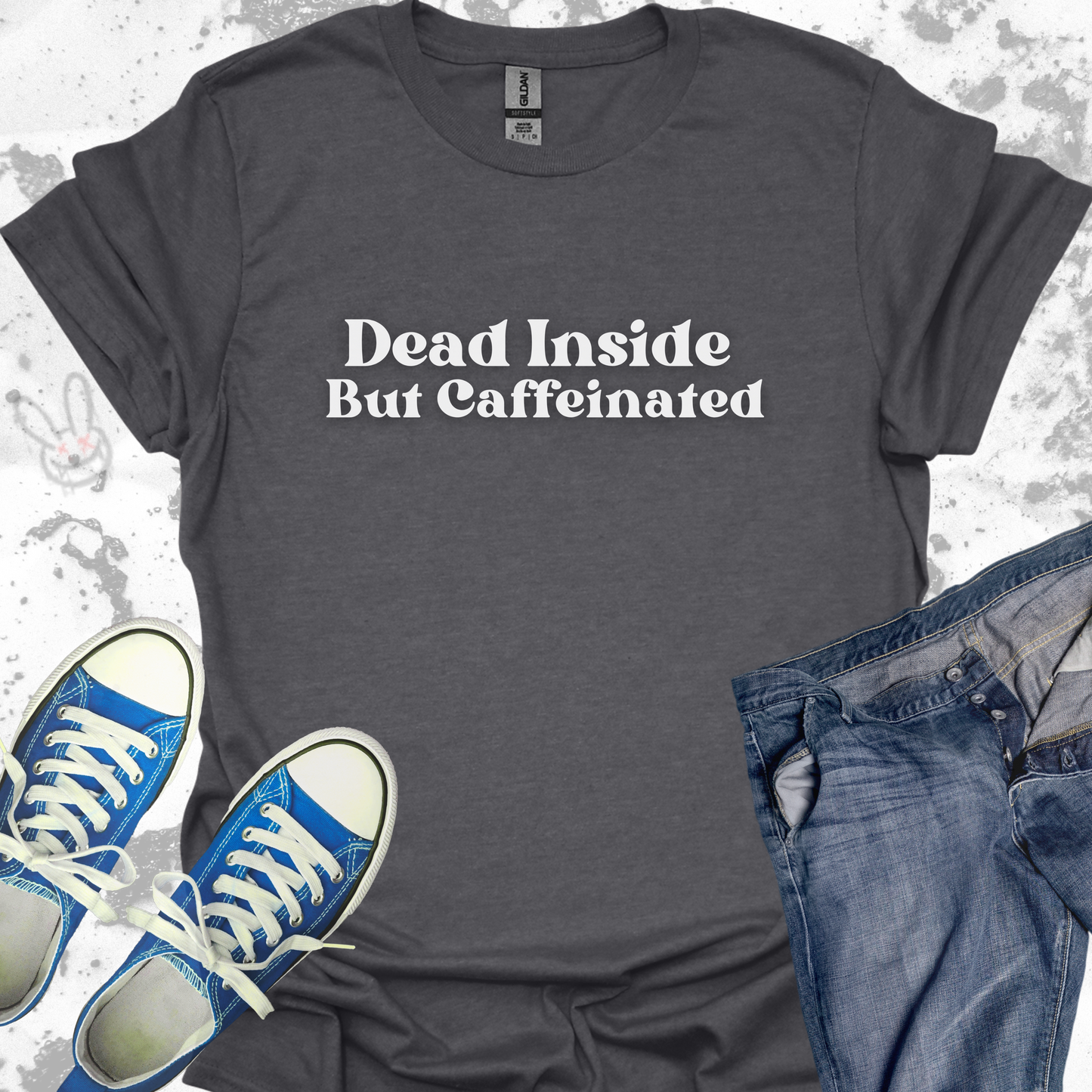 Dead Inside But Caffeinated - Unisex Jersey Short Sleeve Tee