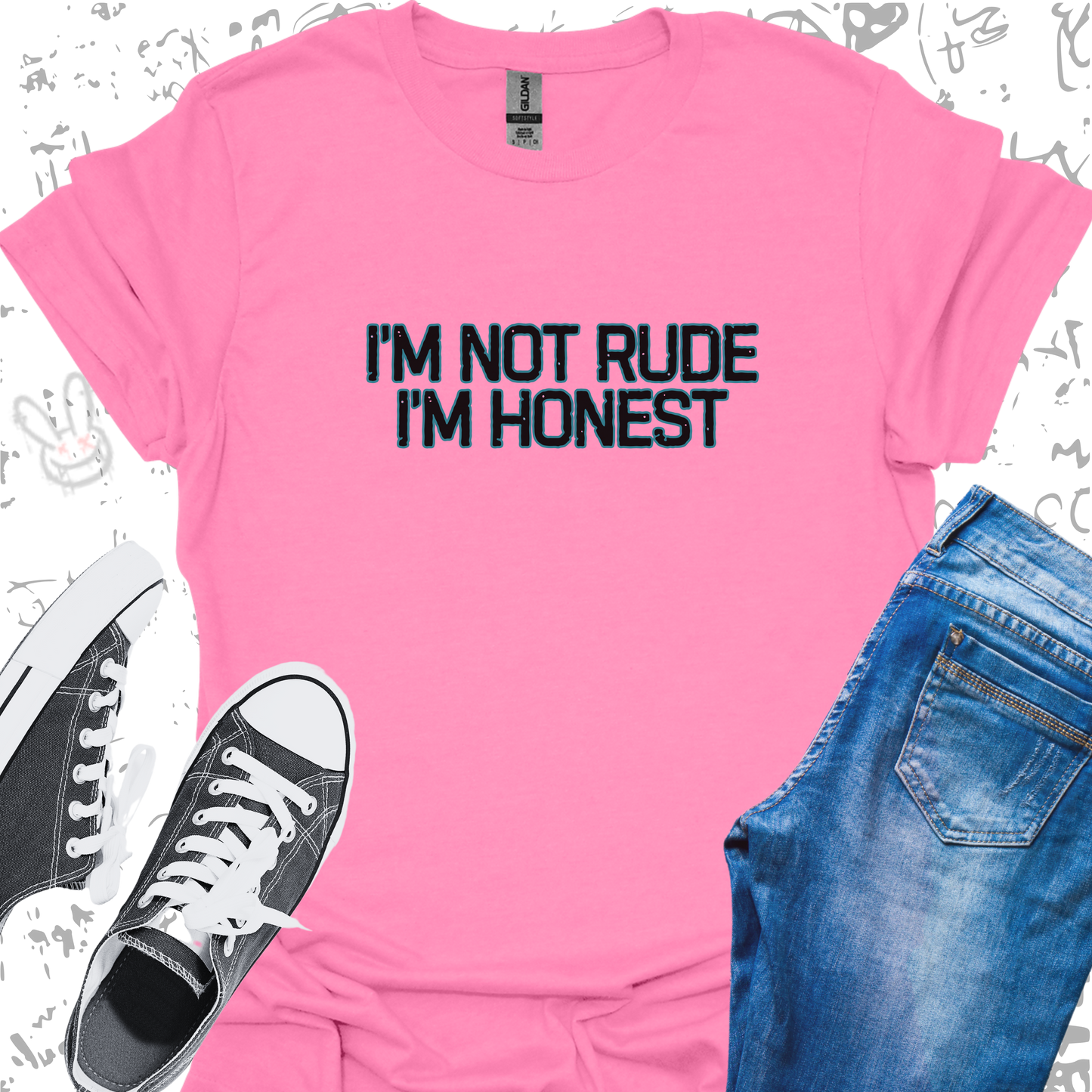 I'm not Rude I'm Honest - Unisex Jersey Short Sleeve Tee