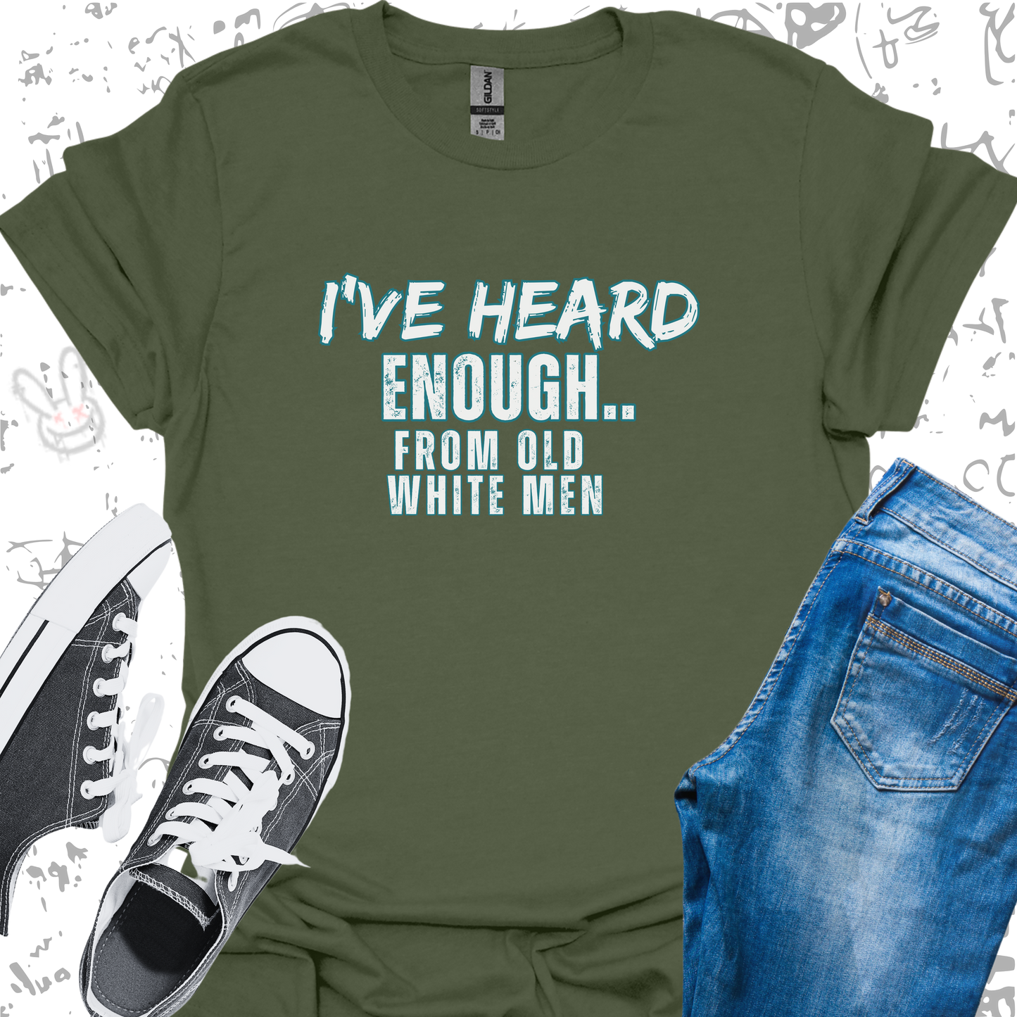 I've Heard Enough from Old White Men  - Unisex Jersey Short Sleeve Tee