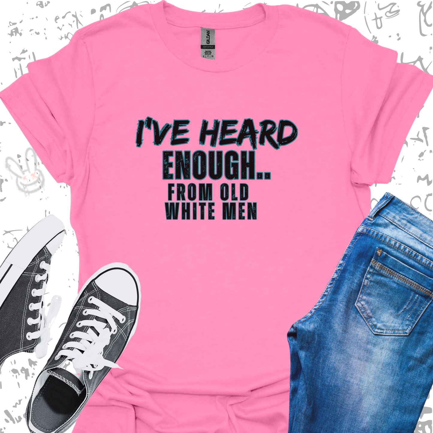 I've Heard Enough from Old White Men  - Unisex Jersey Short Sleeve Tee