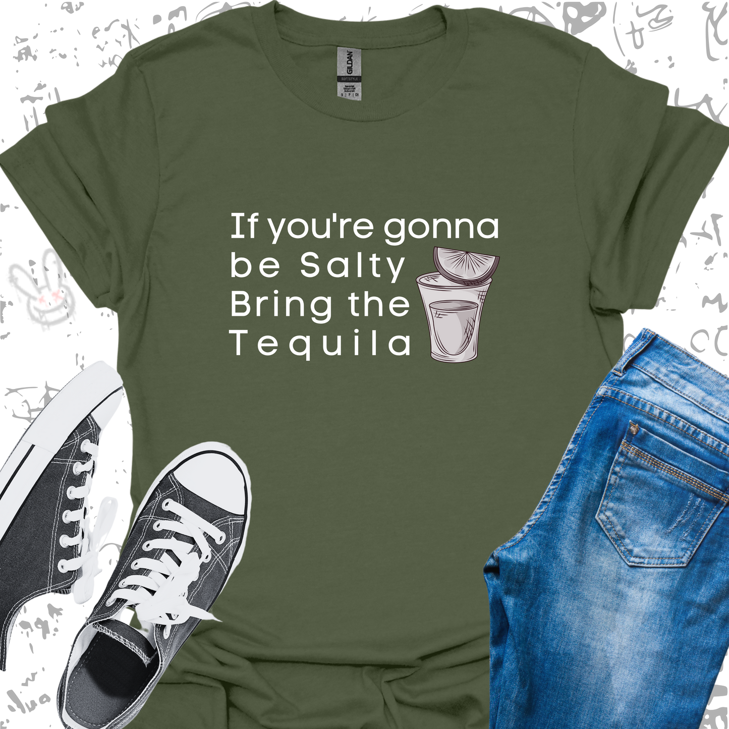 If your gonna be Salty Bring the Tequila- Unisex Jersey Short Sleeve Tee